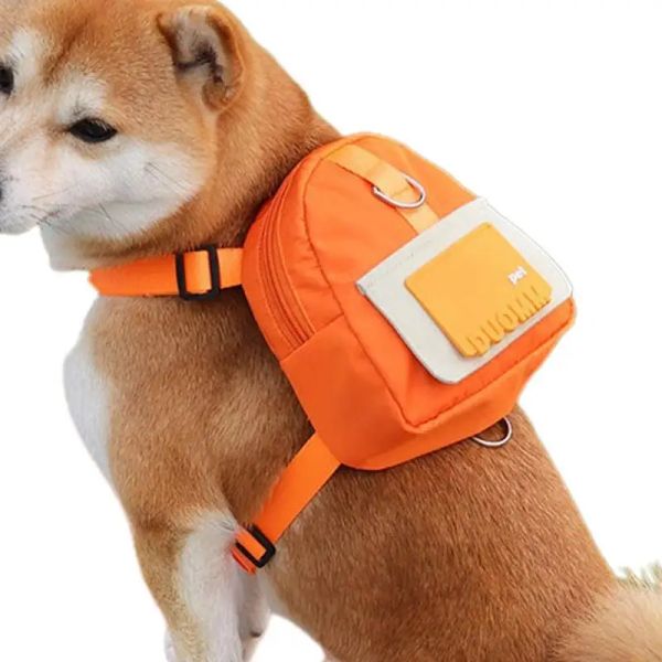 Mochila De Transporte Para Perros Para Usar Mochila Para Perros Pequeños Mochila Escolar Para Cachorros Diseño De Anillo Doble D Tela De Sarga Impermeable Para Gatos Perros Mascotas Pequeñas