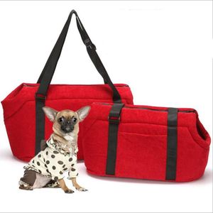 Sac à bandoulière classique pour chien et chat, sac à main Portable en coton doux pour animaux de compagnie, sac de transport confortable pour petit chien, livraison directe