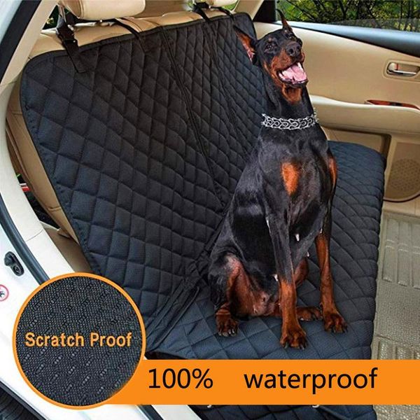 Transportadores para perros, cubierta para asiento trasero de coche, alfombrilla para coche, transportador para perros y mascotas, alfombrilla para asiento trasero impermeable, alfombrilla protectora antideslizante y plegable