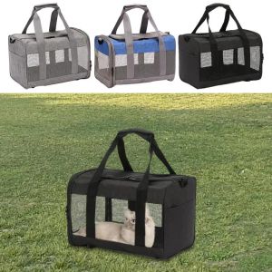 Transportadores de doble apertura, transpirable, protector para asiento de coche para perros, hamaca plegable, bolsa de transporte para mascotas, gatos, perros, transporte