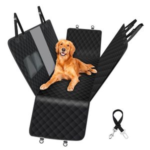 Hamac pliable de voyage pour chien, housse de siège de voiture pour siège arrière de voiture, sacs en maille, protection imperméable pour animaux de compagnie, tapis pour chien et chat