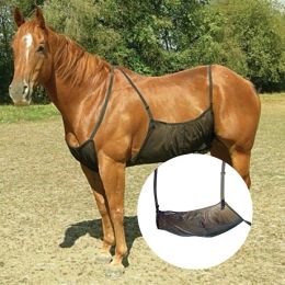 Filet anti-moustiques pour l'extérieur, housse de Protection pour l'abdomen du cheval, équipement pour chevaux, confortable, respirant, maille de Protection anti-rayures