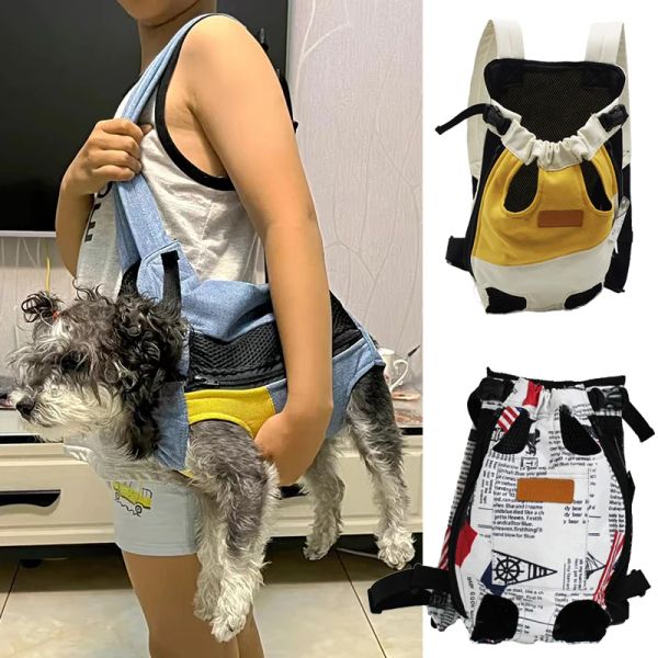 Sacs à dos de voyage pour chiens de compagnie en plein air pour petits chiens Schnauzer Chihuahua sacs de transport pour chiots fournitures pour animaux de compagnie accessoires para perros