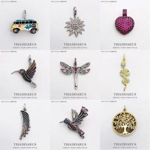 Transporteurs Pendentif Dragoy Papillon Colibri Ailes Coeur Serpent Arbre Dent Bus Noeud Neige Printemps Nouveaux Bijoux Bohême Cadeau pour Femmes Hommes