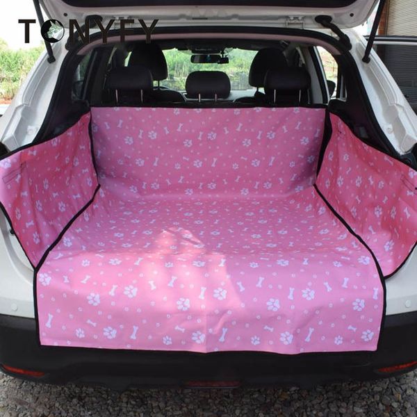 Transportines Alfombrilla para coche para mascotas Transportadores para perros Alfombrilla impermeable para maletero Tela Oxford Funda para asiento de coche para perros Alfombrillas Alfombrilla para maletero de coche de viaje para suministros para mascotas