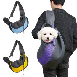 Dragers Pet Carrier Portable Outdoor Travel Handbag Pouch Mesh Oxford Single Dog Schouderrugzak Comfort Travel Tote Bag Pet Supplies