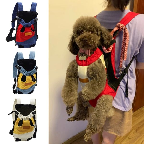 Transportines para mascotas, mochila lavable para perros, para cachorros y gatos, bolsa de viaje de doble hombro, bolsa portamascotas portátil para perros al aire libre, suministros para perros