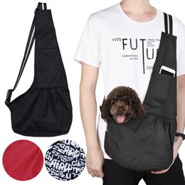 Transporteurs Pet Sling Carrier pour petits chiens Cat Carrier réglable fourre-tout sacs à bandoulière SingleShoulder Carrier Backpack Holder BG0152