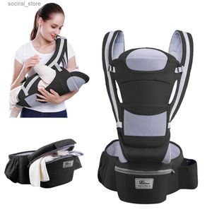 Carriers Slings Sackepacks 0-48m Baby Carrier Ergonomic Baby Porte Baby Baby Hipseat Carrier Front face à l'ergonomique Kangourou Baby Wrap Sling L45