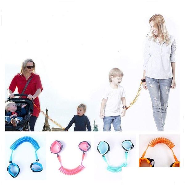 Transporteurs Slings Sacs à dos 1.5M Enfants Anti Perdu Sangle Enfants Sécurité Bracelet Poignet Lien Toddler Harnais Laisse Bracelets Parent B Dht16