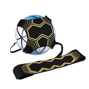 Carriers Slings Backpacks Football Ajustement Football Trainer Trainer Soccer Ball Équipement d'entraînement Solo Entraînement Elastic Belt Sports Drop Deliv OT5ZO