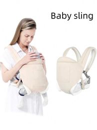 Carriers Slings mochilas para bebés Carrier de bebé y carroza frontal y trasera para recién nacidos y bebés mayores Baby Wrap Carrier-Todo en 1 T240509 original