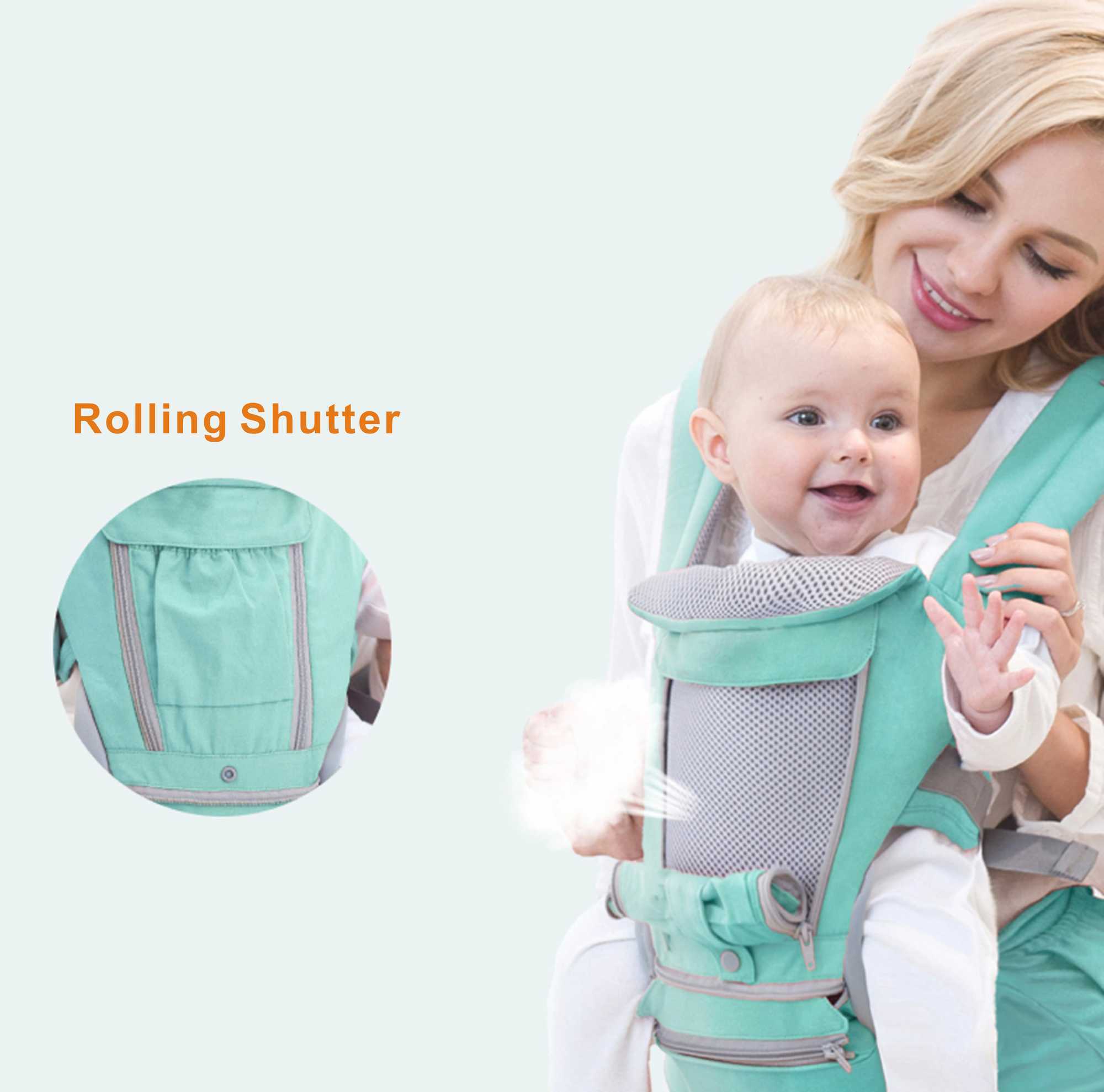 As transportadoras lingam mochilas de backpack ergonômico respirável Backpack portátil portátil portátil portátil Carrier de bebê Kangaroo Hipseat Heaps Baby Sling Carrier Wrap Y240514
