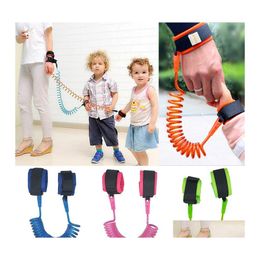 Carriers Slings Backpacks Kinderen Anti Lost Strap Carriers Child Kids Veiligheid Pols Link 1.5m Outdoor Parent Baby Peed Band Todd Dhqut