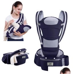 Transporteurs Slings Sacs à dos Porte-bébé ergonomique Sac à dos Infant Hipseat Front Face Kangaroo Wrap Sling Voyage BJ Drop Livraison Enfants Dhvoi