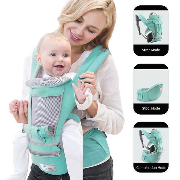 Carriers Slings Sackepacks Ergonomic Baby Carrier Infant Kid Baby Baby Hipseat Sling Front face Kangaroo Baby Wrap Carrier For Baby Travel 0-36 mois T240509