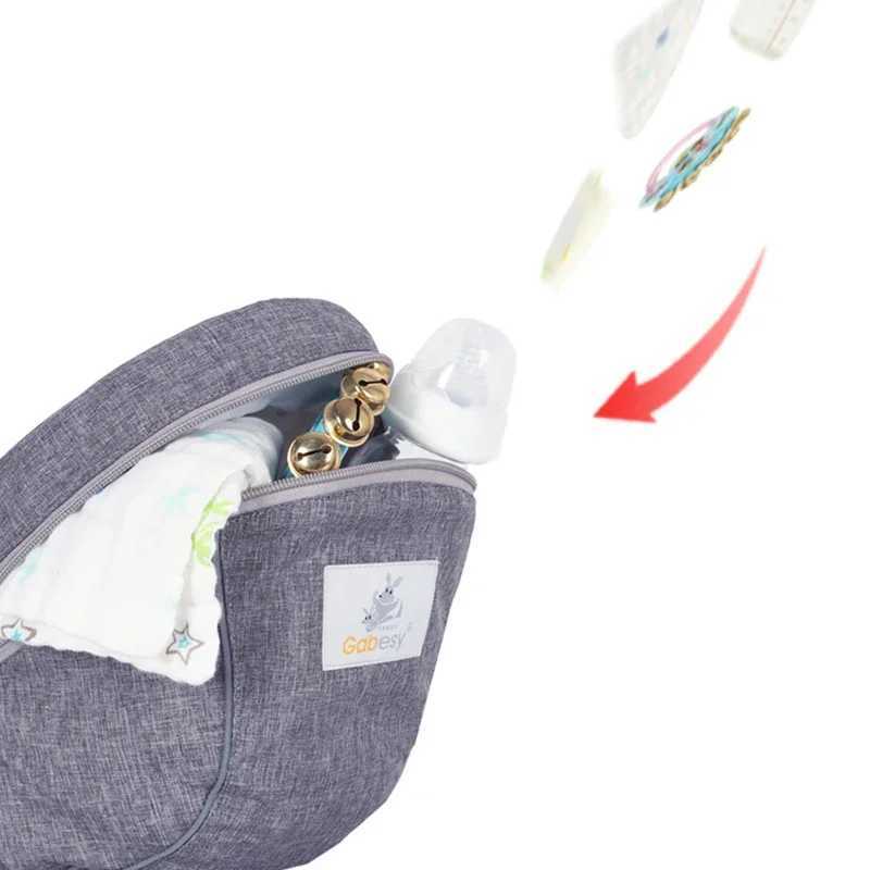 Transportörer slingrar ryggsäckar ergonomisk bärbar bärbar spädbarns barn höft säte midja pall sling front mot känguru baby wrap bärare för baby redskap y240514ptib