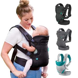 Carriers Sins Backpacks Four en un Babane pour bébé avec des épaules pour bébé porte-bébé Tous positions Sling Enveloppe de coton à air fraîche Coton Y240514