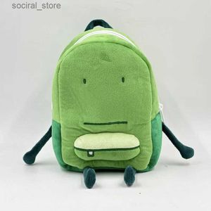 Carriers Slings Backpacks Green Liam Backpack Plush Cartoon Bag Pile Playing and Dating Bag Hoogwaardige pluche rugzak L45