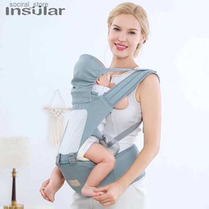 Carriers Slings Sackepacks Insular Ergonomic Baby Carrier Infant Kid Baby Baby Hipseat Sling Front face Kangaroo Baby Wrap Carrier For Baby Travel 0-36 mois L45