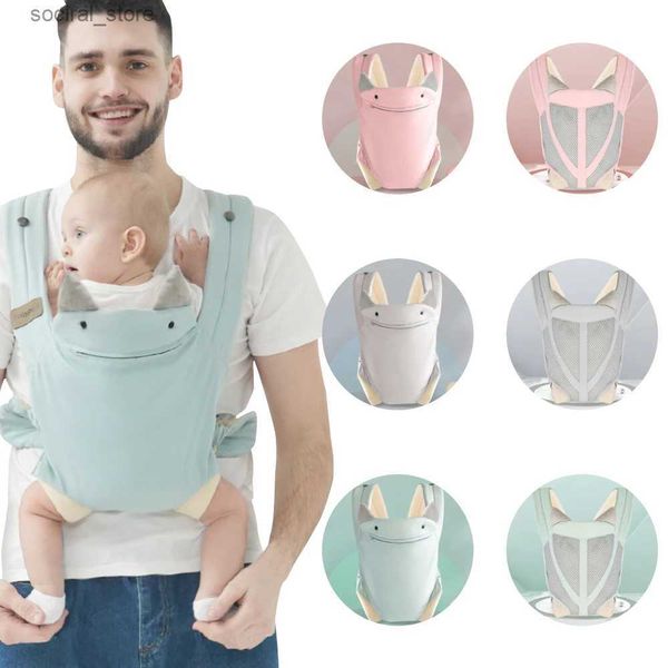 Carriers Slings Sackepacks Kangaroo Sleme d'épaule pour les nourrissons enveloppe de nouveau-née Ergonomique Mignon Mère Minge