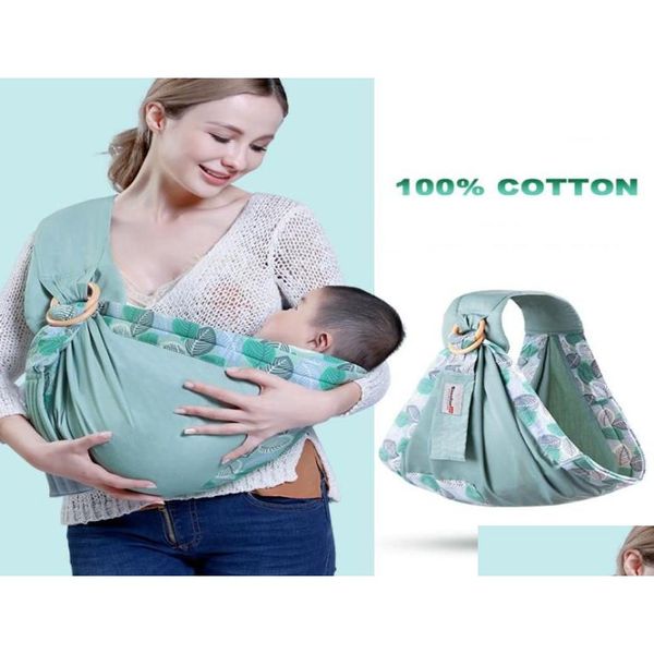 Portadores Eslingas Mochilas Recién nacido Ergonómico Canguro Sling Anillo Bebé Bolsa de tela Niños Portador Infantil Envoltura Frente Frente Amamantar Fe DHJL8