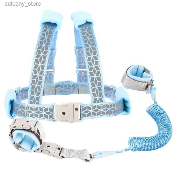 Transporteurs Slings Sacs à dos Laisse pour tout-petits Bracelet anti-perte Harnais réfléchissant Verrouillage pour enfant pour l'extérieur Anti-perte de poignet Lien Sangle Corde Produits de sécurité pour enfants L240320