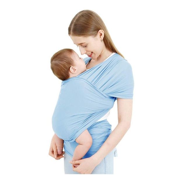 Porte-bébés Slings Sacs à dos Wrap Porte-bébé - Élingue extensible originale parfaite pour les nouveau-nés et les enfants pesant jusqu'à 35 lb Drop Dhp8E