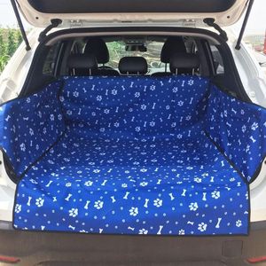 Dragers Waterdichte Blauwe Poot Kat Hond Auto SUV Kofferbak Mat Oxford Bot Voet Huisdier Autostoelhoezen Reizen Roze Kofferbak Mat Voor Huisdieren
