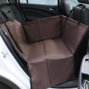 Portadores Cubierta de asiento de portador de viaje impermeable Protector de cojín de hamaca para mascotas a prueba de viento con respaldo plegable para automóvil para perros con cremallera