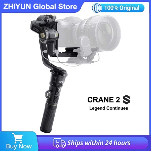 Zhiyun Crane 2s Stabilisateur de cardan portatif 3 axes pour appareil photo reflex numérique sans miroir Compatible Sony Panasonic Lumix Nikon Canon