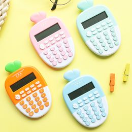 Carrot Shape Electronic Calculator Portable Calculateurs à 12 chiffres Stationnery Office pour le bureau financier 20220614 D3