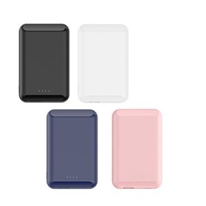 Teléfono móvil de mano Magnético 15W Carga por inducción Power Bank 5000mah para iPhone 12 QI Cargador inalámbrico Powerbank Tipo-C Batería portátil recargable