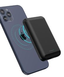 Draagbare mobiele telefoon Magnetische inductie opladen Power Bank 5000mAh voor iPhone 12 Magsafe Qi Draadloze oplader Powerbank Type-C oplaadbare draagbare batterij