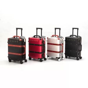 Continuar Bolsa de viaje ir al extranjero goy Equipaje con ruedas marca famosa Spinner capacidad Trolley Patrón decorativo maleta Francia Europa whi