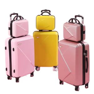 Carry-ons ABS+PC Suitcase 20 22 24 26 28 inch Rolling Bagage reiskoffer op wielen dragen de cabine trolley bagagetas mode set