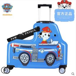 Carry-ons reportez-vous des bagages avec roues valides ridables valides de bagages pour enfants de dessin animé de bande dessin