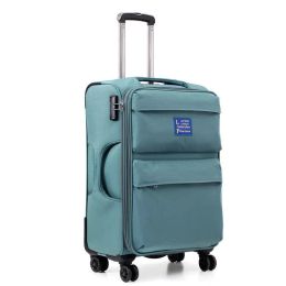 Carnet de bagages transport pour hommes et femmes avec roues universelles, boîtier de chariot, valise d'embarquement, boîtier en cuir codé en toile