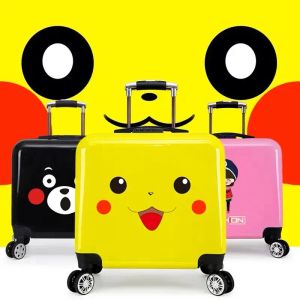 Carry-ons nieuwe boy cartoon trolley kast kids koffer rollende bagage meisje mooie trolley doos kinderen school bagagetas met wielen