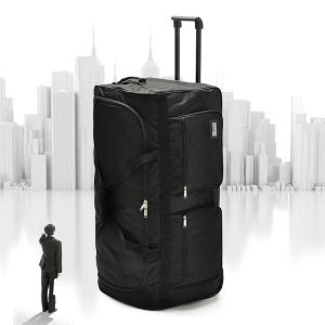 Carry-ons Travel de grands bagages 32/40 pouces sur roues Oxford Manwomen Portable Big Trolley Rolling Luggage