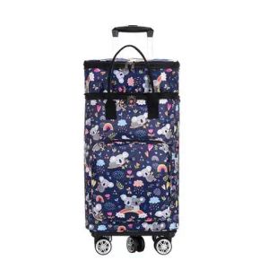 Carry-ons dames boodschappentas met wielen dames trolley boodschappen bagage tas vrouwen draagtak bagage trolley tassen bagage koffer tas