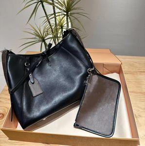 Carryall pm mm tas hobo handtas ritssluiting zakken lederen kant magneet sluiting schoudertassen tote dames bovenste handgreep grote capaciteit crossbod porties handtassen