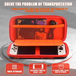 Transport de cas compatible avec la couverture de couverture de boîtier Nintendo Switch Oled Playstand Grip Caps