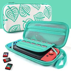 Étui de transport pour Nintendo Switch/OLED, housse de transport rigide pour console Leaf Crossing NS et accessoires, sac de voyage portable de protection mince