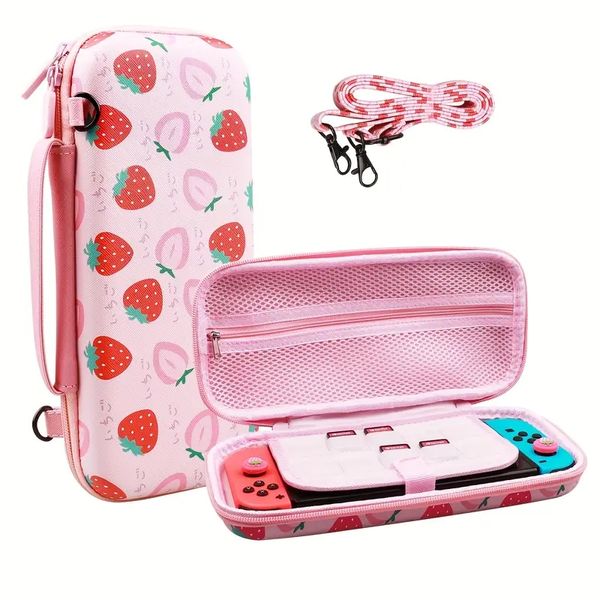 Tragetasche für Nintendo Switch Switch OLED Cover, harte tragbare Reisetasche für Switch-Zubehör mit Spiel