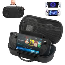 Étui de transport Coque rigide Sac de rangement de protection avec poignée Compatible pour Switch ROG AIIy Steam Deck Console de jeu 240322