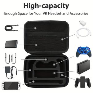 Étui de rangement de transport pour Nintendo Switch/pour Switch modèle OLED (2021), sac de voyage portable tout protecteur dur sac de messager doublure douce pour Switch Console Pro Controller