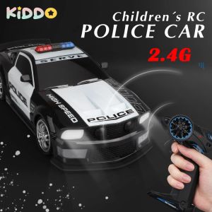 Voitures 1/12 RC Car Police Veihcle Remote Control Cars Touet avec lumières Chase Drift Drift Electric Vehicle Toys for Boys Children Gift