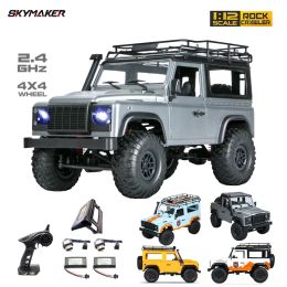 Coches escala 1:12 MN modelo RTR versión WPL RC coche 2,4G 4WD MN99S RC Rock Crawler MN98 MN99 Defender Pickup Control remoto camión Juguetes