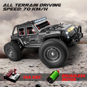 Auto's 1/16 16103 Max RC CAR 4WD Offroad Remote Control Vehicle 70 km/u High Speed Electric Racing Drift Cars met lichtspeelgoed voor kinderen